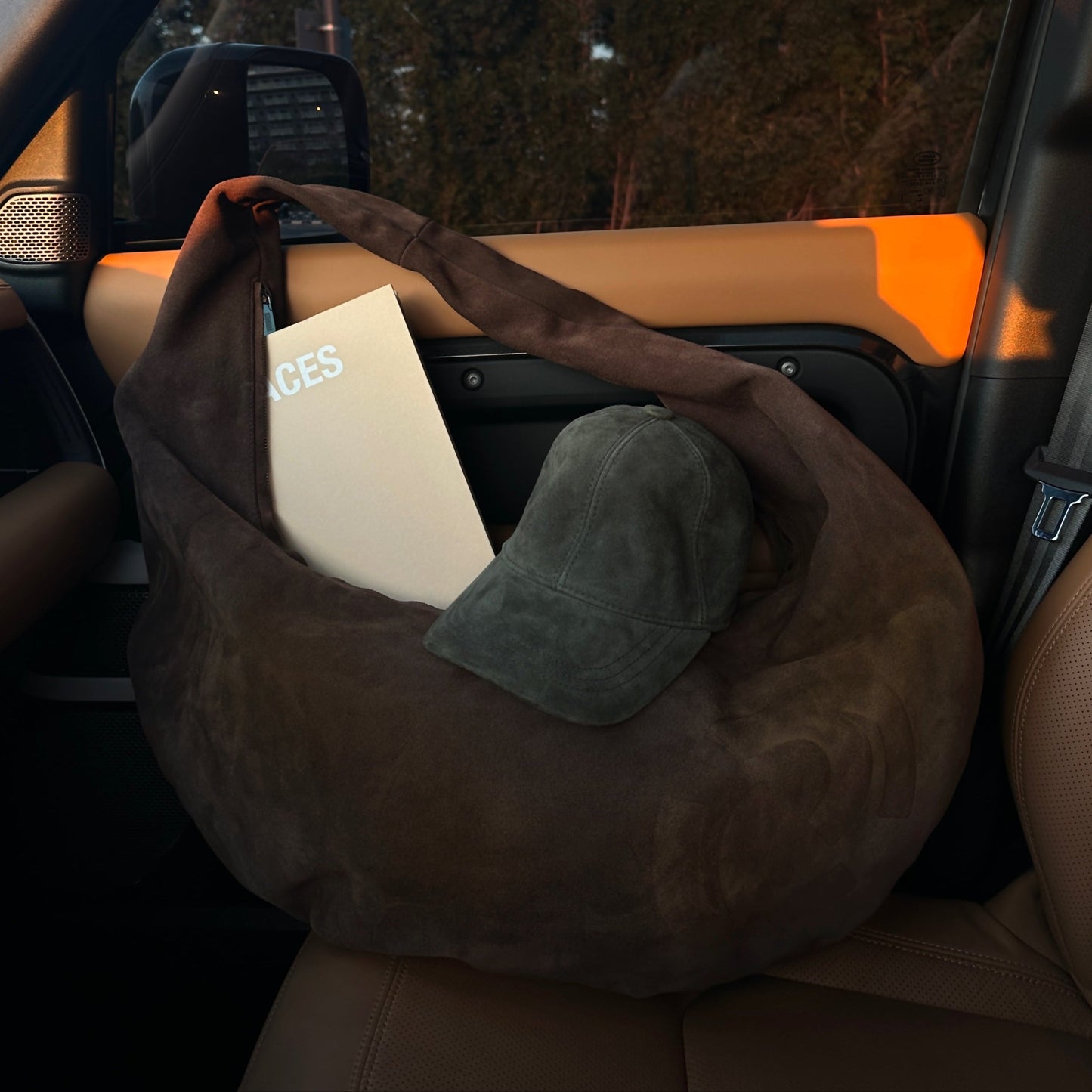 The Younes Bag in suede